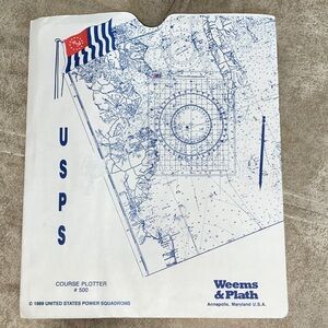 Weems & Plath USPS-United States Power Squadron-Course Plotter #500, Sleeve 1989